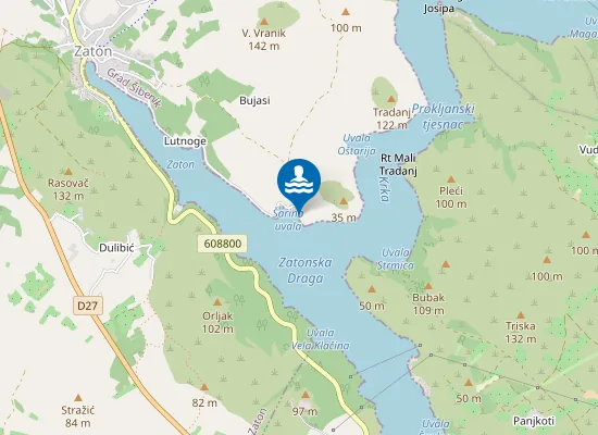 Map of Šarina draga
