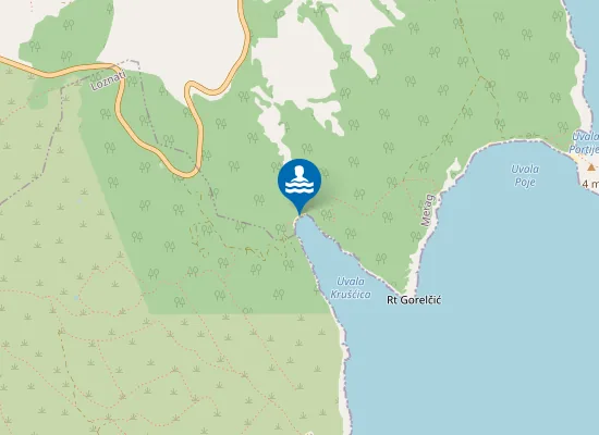 Map of Plaža Krušćica