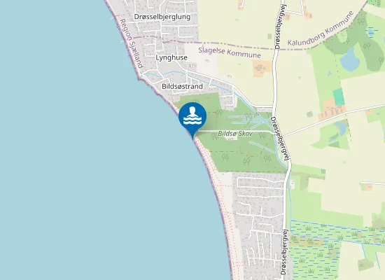 Map of BILDSØ STRAND