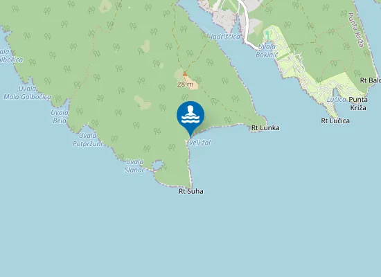 Map of Veli žal