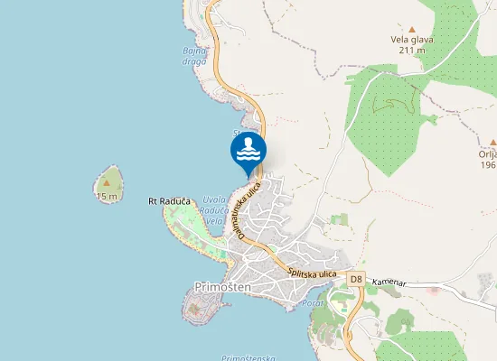 Map of Plaža Dagna