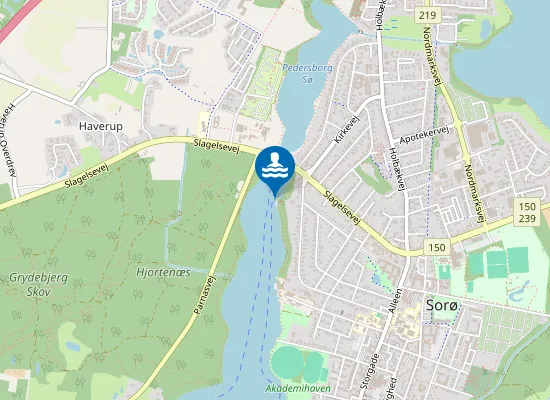 Map of SKJOLDEN, SORØ SØ