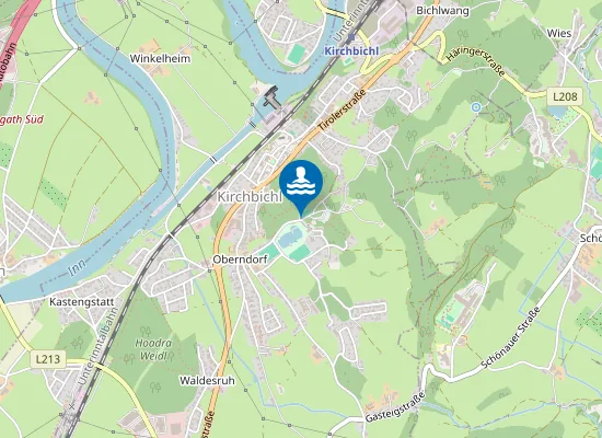 Map of BADESEE KIRCHBICHL, HAUPTBADEBUCHT