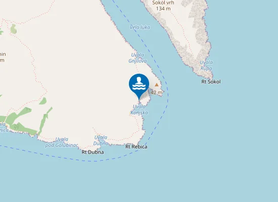 Map of Mala Konjska