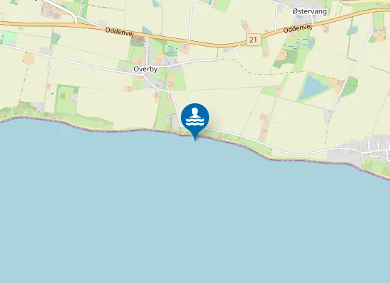 Map of ØSTERVANG SJ. ODDE