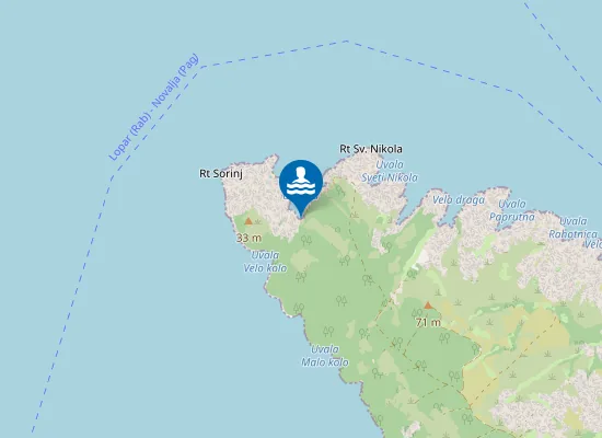 Map of Sveti Nikola