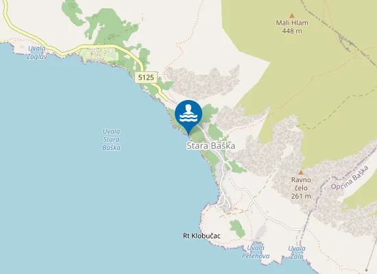 Map of Plaža Barčica
