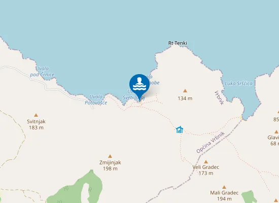 Map of Moby's Beach