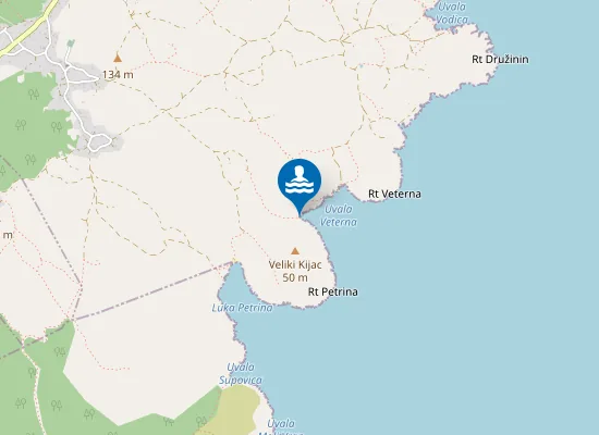 Map of Plaža Veterna