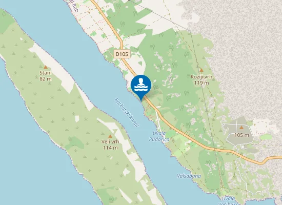 Map of FKK beach