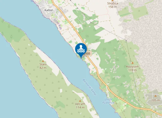 Map of Plaža Ribon
