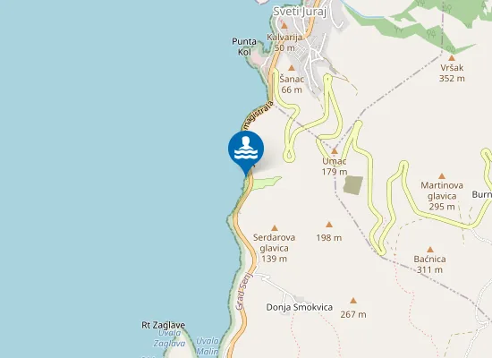 Map of Plaža Rača