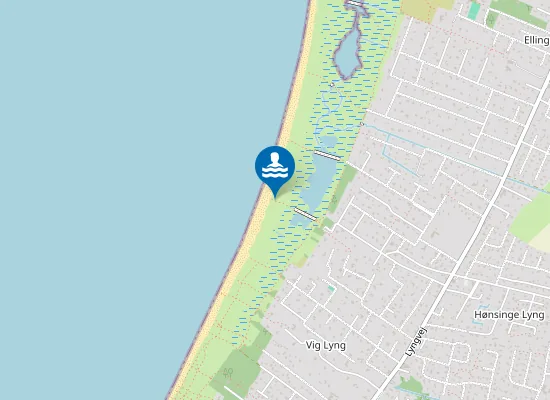 Map of HØNSINGE LYNG