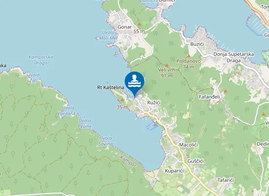Map of Plaža Miral