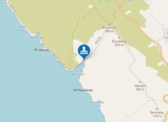 Map of Brbišćica