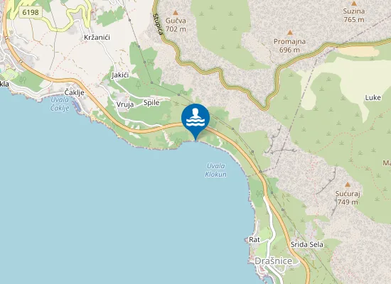 Map of Plaža Klokun