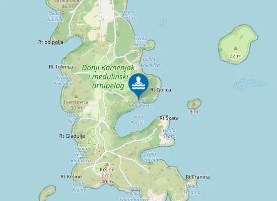 Map of Mali Portić