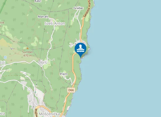 Map of Krajska Lučica