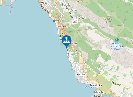 Map of Plaža Lara