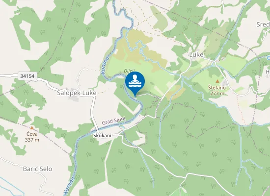 Map of Kupalište "Jukin Vir"