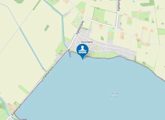 Map of Abildøre Str., Øst