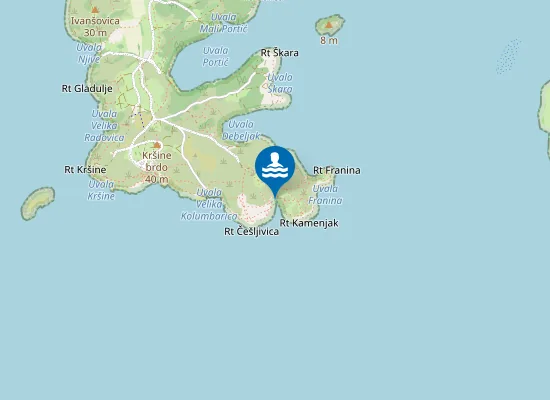 Map of Sv. Mikule Dražica