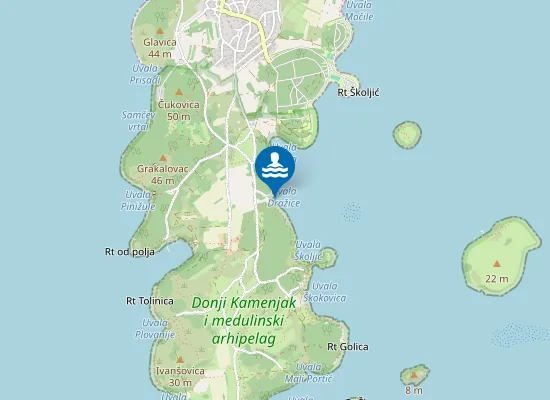 Map of Dražice