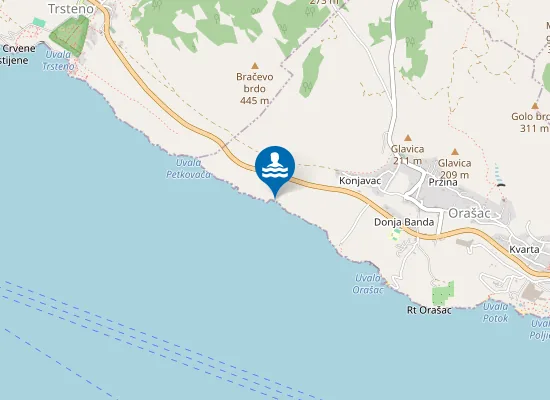 Map of secret beach