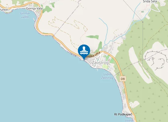 Map of Babićeva plaža