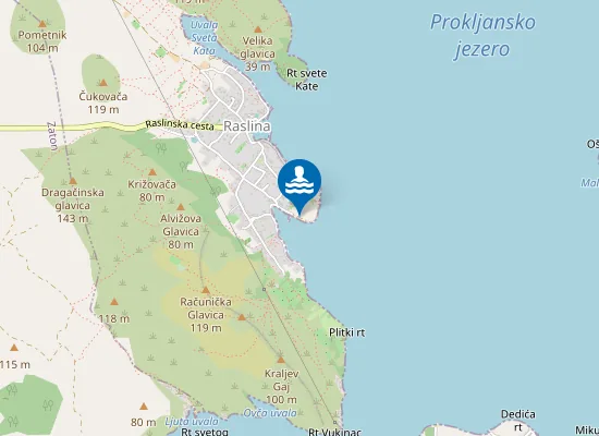 Map of Plaža Draga
