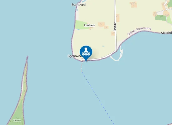 Map of Alrø Dampskibsbro