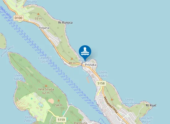 Map of privlaka