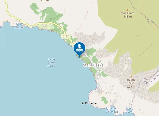 Map of Plaža Barčica