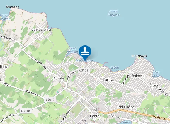 Map of Mala Slatina