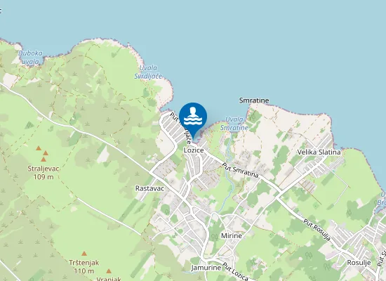 Map of Plaža Biskupljača