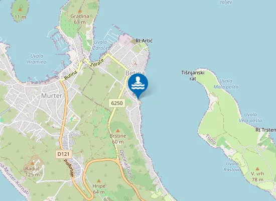 Map of Betina
