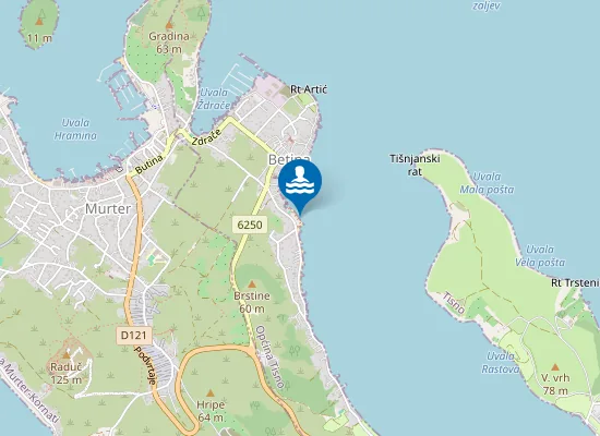 Map of Betina