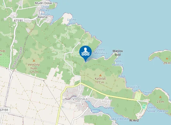 Map of Maslinica