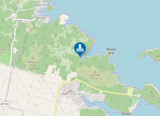 Map of Maslinica
