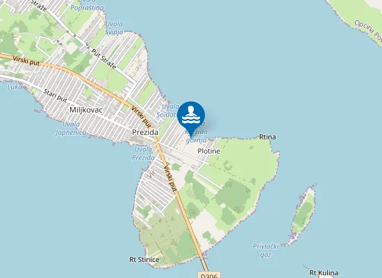 Map of Plaža Sarina