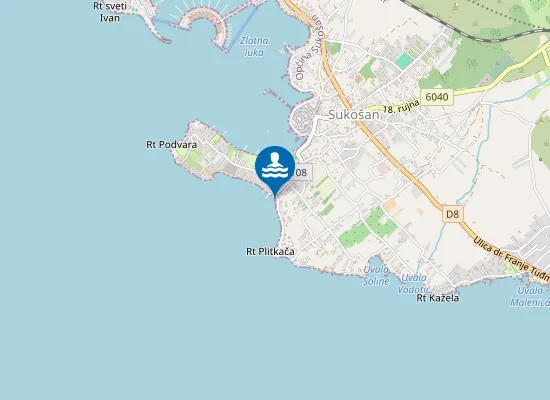 Map of Plaža Dječji Raj