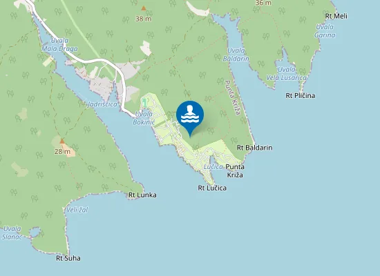 Map of Camping Baldarin