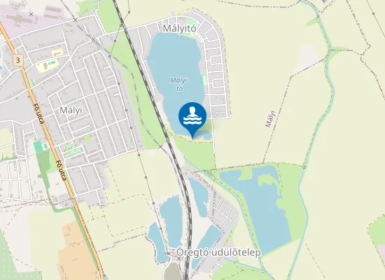 Map of Mályi szabadstrand