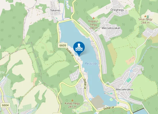Map of Szabadstrand
