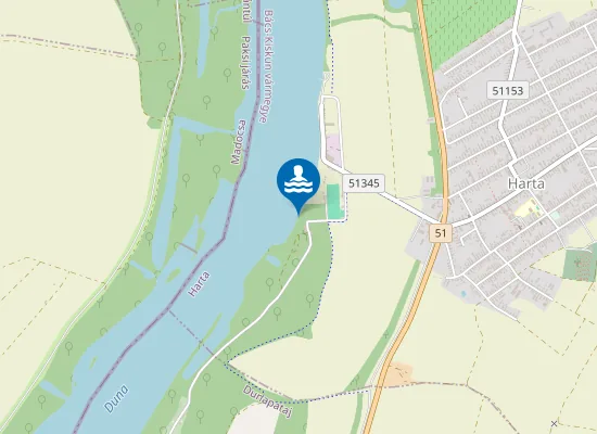 Map of Szabadstrand