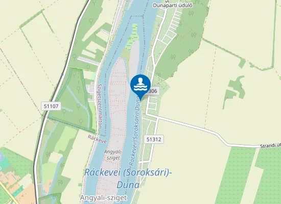 Map of Szabadstrand