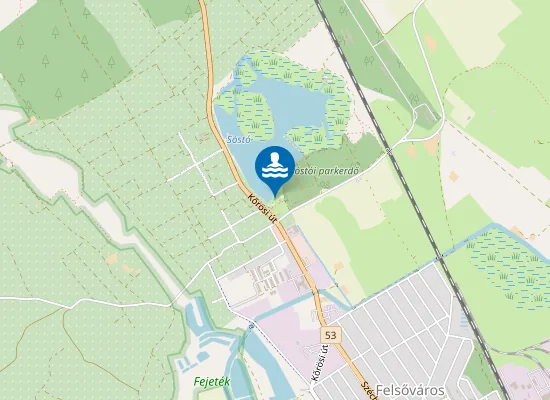 Map of Sóstó Strandfürdő