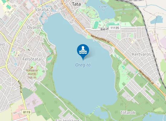 Map of Tata, Öreg-tó