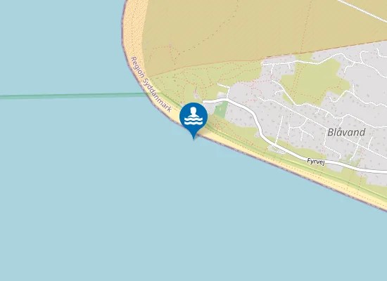 Map of BLÅVANDSHUK FYR VED P-PLADS