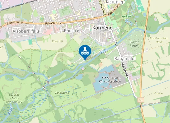 Map of Körmendi strand